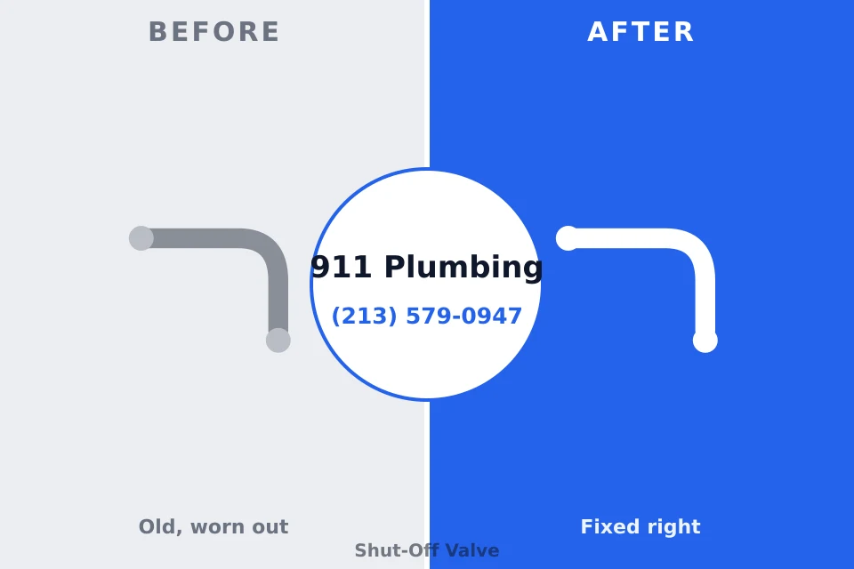 Before and after: plumbing repair Hurley, MS
